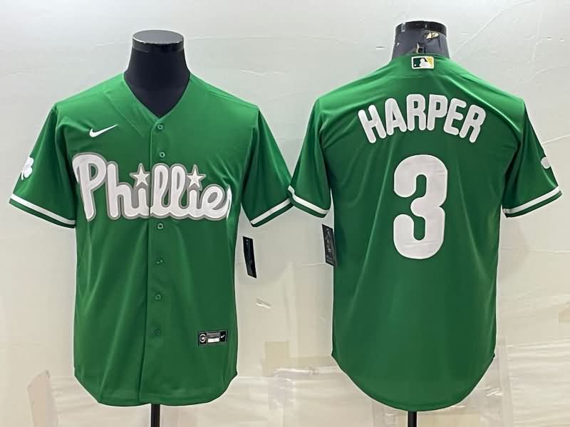 Philadelphia Phillies Green Fashion MLB Jersey
